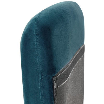 Rocking Chair ELLAN Velvet Sea Blue