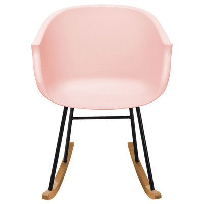 Rocking Chair HARMONY Synthetic Material Pink