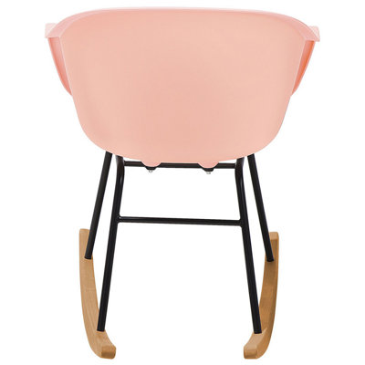 Rocking Chair HARMONY Synthetic Material Pink