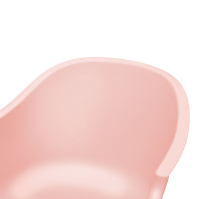 Rocking Chair HARMONY Synthetic Material Pink