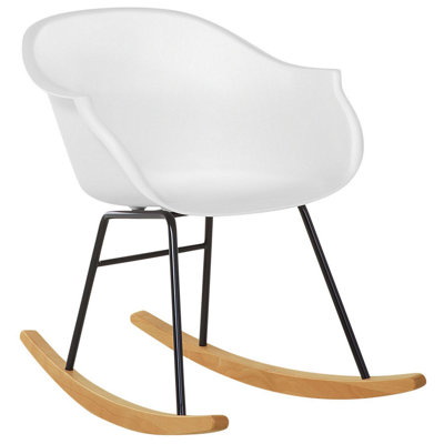 Rocking Chair HARMONY Synthetic Material White