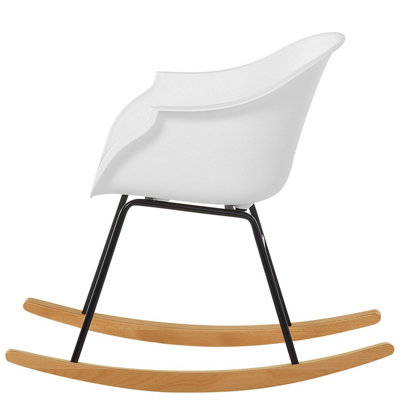 Rocking Chair HARMONY Synthetic Material White