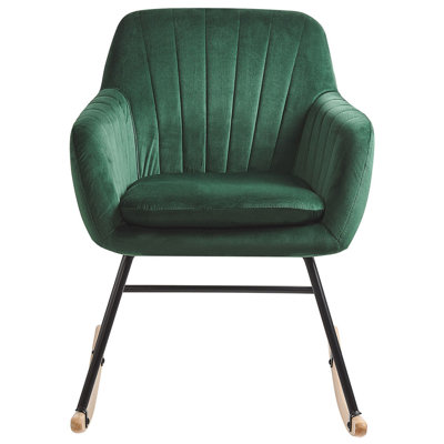 Rocking Chair LIARUM Velvet Emerald Green
