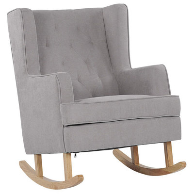 Rocking Chair Light Grey TRONDHEIM