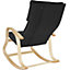 Rocking Chair Roca - Cosy Reading Chair - black