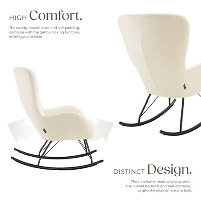 Rocking Chair Swing - armchair with steel runners and thick padding ...