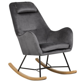 Rocking Chair Velvet Dark Grey ARRIE