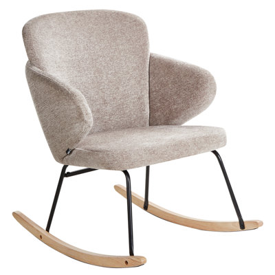 Rocking Chair VIKEN Fabric Taupe