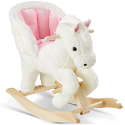 Rocking Horse Pegasus - wooden rocking horse with plush cover, from 18 ...
