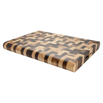 Rockingham Forge Extra Thick Multi Wood End Grain Chopping Board, 40 x ...