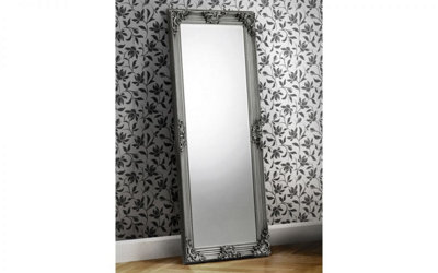 Rococo Pewter Lean-to-Dress Mirror
