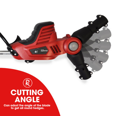 RocwooD 20V Cordless Long Reach Hedge Trimmer 2.0Ah Battery & Charger - 6