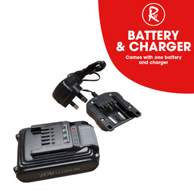 RocwooD 20V Cordless Long Reach Hedge Trimmer 2.0Ah Battery & Charger - 9