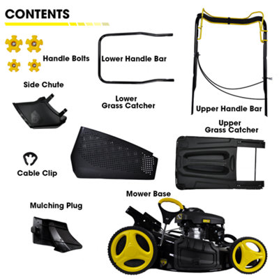 RocwooD 21 Self Propelled Petrol Mulching Lawnmower - 3