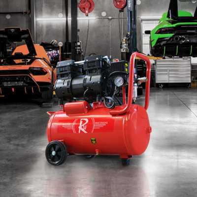 RocwooD Air Compressor Electric 24L Litre 750w Silent 116PSI - 8