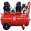RocwooD Air Compressor Electric 50L Litre 1500w Silent 116PSI Plus 5pc Tool Kit