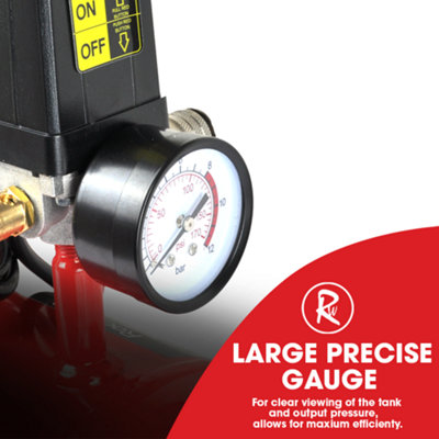 RocwooD Air Compressor Electric 8L Litre 550w Silent 116PSI - 7