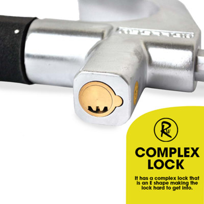 RocwooD Car Steering Wheel Lock Security Safety Immobiliser Car Truck SUV Trailers - 6