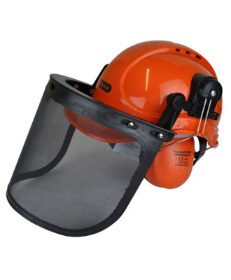 RocwooD Chainsaw Helmet 6 Point Harness CE Size 51cm - 63cm Free Goggles