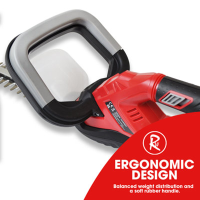 RocwooD Cordless 20V Hedge Trimmer 2.0Ah Battery & Charger - 4