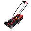 RocwooD Cordless Electric Lawnmower 33cm 20V 2 x 2.0AH Batteries & 1 x Charger