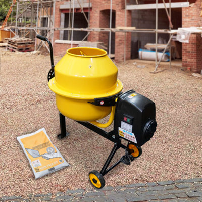 RocwooD Electric Cement Concrete Mixer 70L Drum 220W - 8