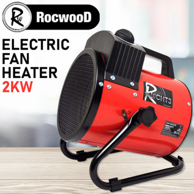 RocwooD Electric Fan Heater 2000W 2 Settings