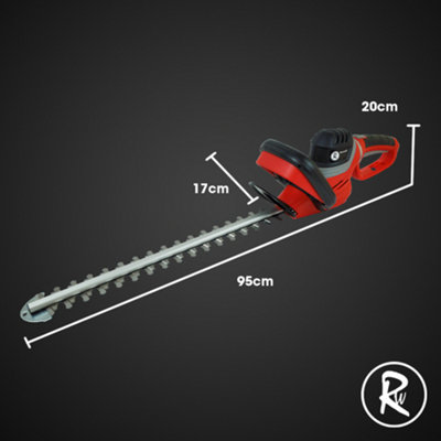 RocwooD Electric Hedge Trimmer 600W 230V 510MM Cutting Length 10M Cable
