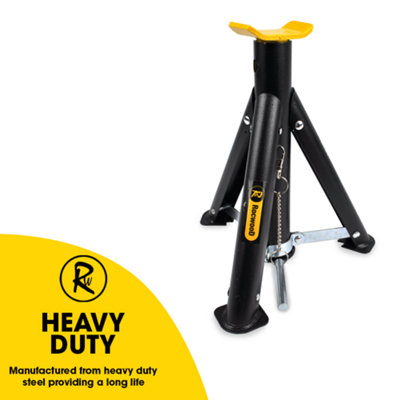 RocwooD Foldable Axle Stand 3 Ton Tonne Garage Workshop Pair Of Stands