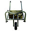RocwooD Foldable Fishing Barrow Trolley Single Wheel 150kg Load