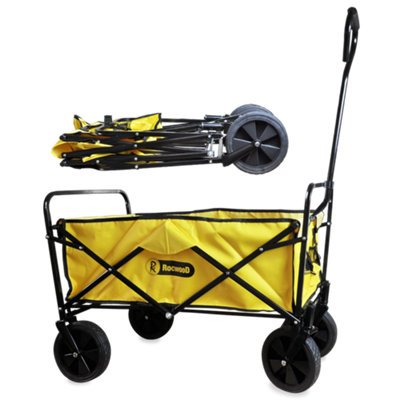 RocwooD Folding Trolley Cart 70KG Festival Garden Outdoor