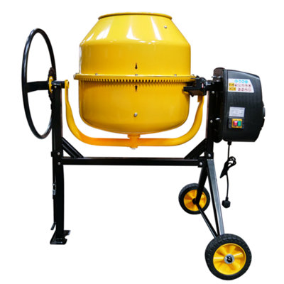 RocwooD Heavy Duty Electric Cement Concrete Mixer 140L Drum 550W