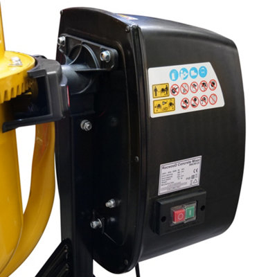 RocwooD Heavy Duty Electric Cement Concrete Mixer 140L Drum 550W - 8
