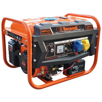 RocwooD Petrol Generator Electric Start 2800W 8HP 3.4KVA