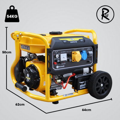 RocwooD Petrol Generator Electric Start 2800W 8HP 3.4KVA
