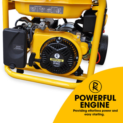 RocwooD Petrol Generator Electric Start 2800W 8HP 3.4KVA - 7