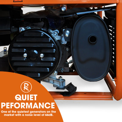 RocwooD Petrol Generator Recoil Start 2800W 8HP 3.4KVA - 6