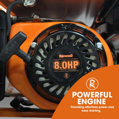 RocwooD Petrol Generator Recoil Start 2800W 8HP 3.4KVA - 7