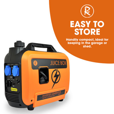 RocwooD Petrol Inverter Generator 2000W Portable Camping - 3