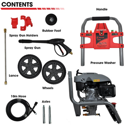 RocwooD Petrol Pressure Washer 2970 PSI - 3