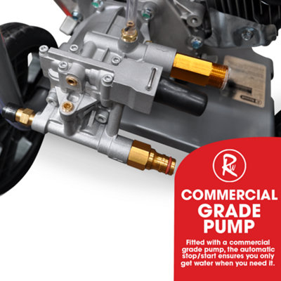 RocwooD Petrol Pressure Washer 3370 PSI - 8