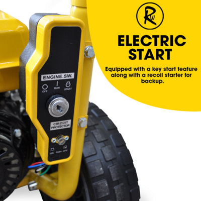 RocwooD Petrol Pressure Washer 3950PSI Electric Start - 7