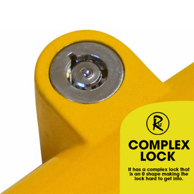 RocwooD Steering Wheel Lock Baseball Bat Security Safety Car Van - 6