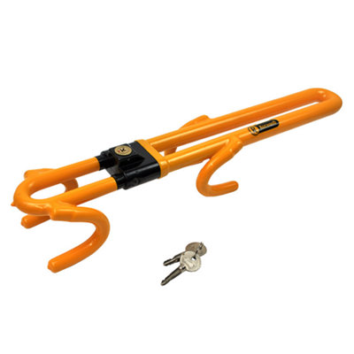 RocwooD Steering Wheel Lock Twin Bar Heavy Duty Security Car Van Caravan
