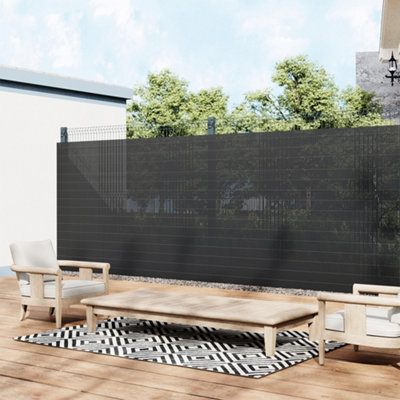 Rods Reinforced Windproof & Waterproof PVC Privacy Screen 300cm W x 180cm D