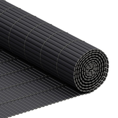 Rods Reinforced Windproof & Waterproof PVC Privacy Screen 300cm W x 180cm D
