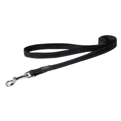 Rogz Utility Fixed Dog Lead Black (1.2m x 25mm) | DIY at B&Q