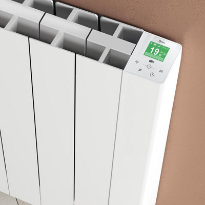 Rointe 1600W Belize White Electrical Radiator 15 Elements, Smart WiFi ...