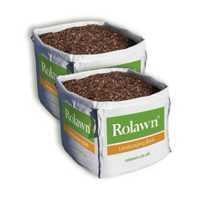 Rolawn Landscaping Bark Bulk Bag Mixed Conifer 2 Bags 1000 Litres