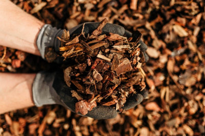 Rolawn Play Grade Bark Chippings Bulk Bag (Pine) - 2 Bags - 1000 Litres - 5